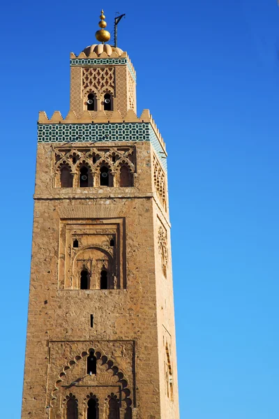 Sejarah maroc africa minaret agama langit — Stok Foto