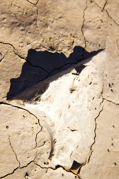 Bruin droog zand in de sahara rock steen en abstract — Stockfoto