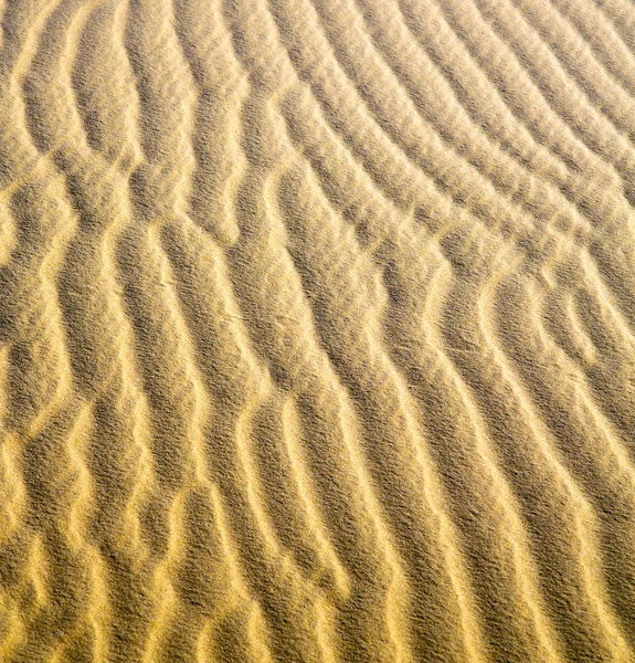La duna de arena marrón en el desierto del sahara morocco — Foto de Stock