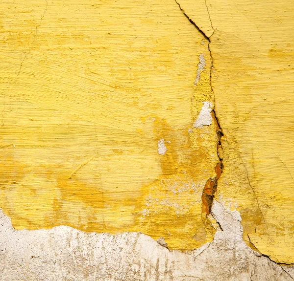 Amarillo en textura pared y morocco africa abstracto — Foto de Stock