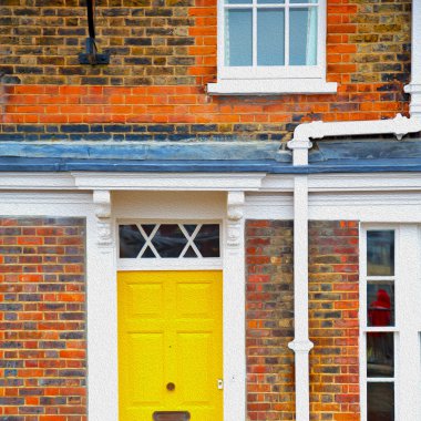 Londra'daki Notting hill alan İngiltere'de eski banliyö ve antika