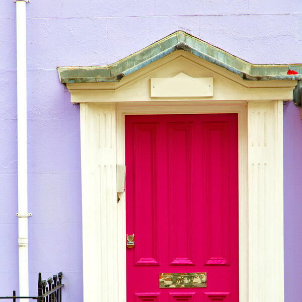 notting   hill  area  in london england old suburban and antique