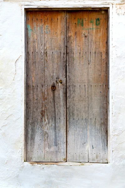 Old  in   africa ancien   wall ornate brown — Stock Photo, Image