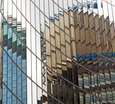 Yeni Bina Londra gökdelen finansal bölgesinde bir