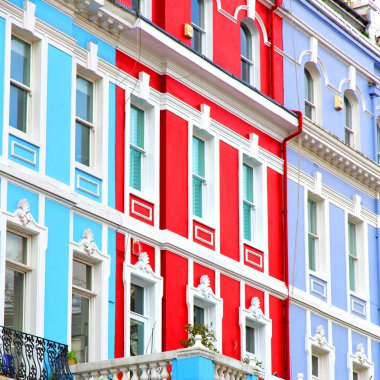 Londra'daki Notting hill alan İngiltere'de eski banliyö ve antika