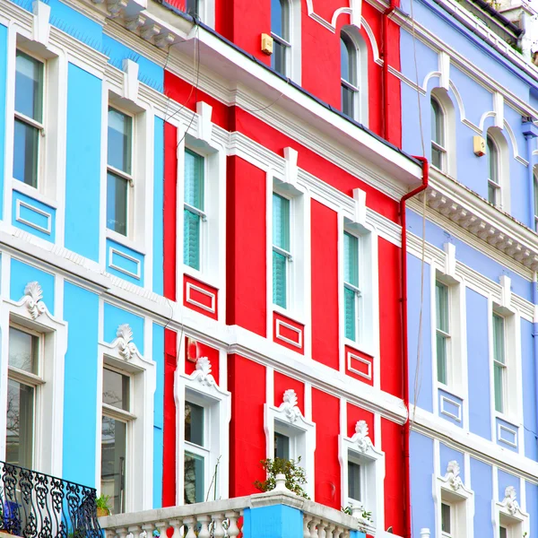 Notting   hill  area  in london england old suburban and antique — Stock Photo, Image