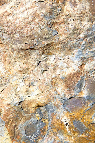 Rocks stone and red orange  the wall of morocco — Stock Photo, Image