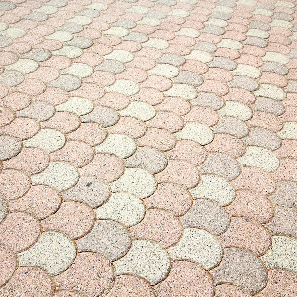 Cracked  step   brick in  italy old wall and texture material t — Stock Photo, Image