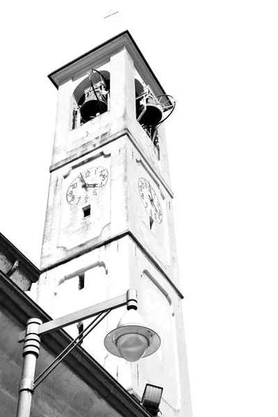 Emlékmű clock tower, Olaszország Európa régi kő és bell — Stock Fotó