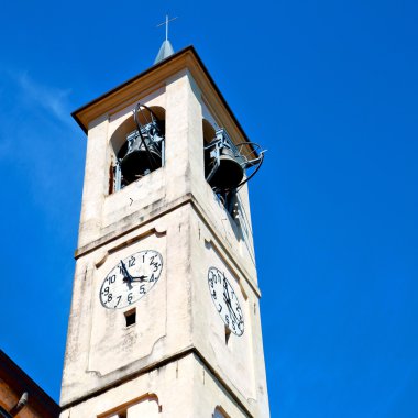 anıt Saat Kulesi İtalya Avrupa eski taş ve çan