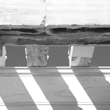 Parthenon ve tarihsel Atina Yunanistan eski architectur