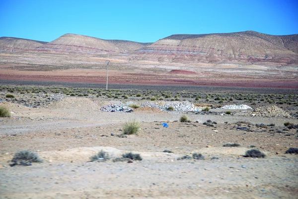 Afrika Fas dağ zemin Hill'de Vadisi — Stok fotoğraf