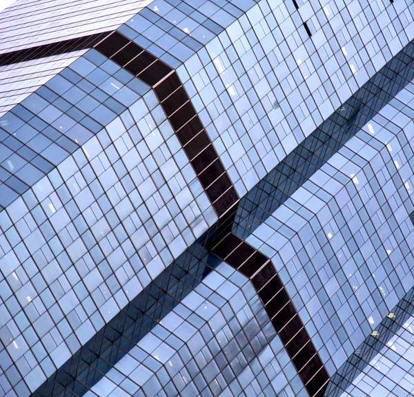 Reflex of some gray palace in a window bangkok thThailand — стоковое фото