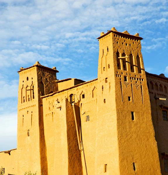 Afrika in Marokko das alte Bauwerk und das historische Dorf — Stockfoto