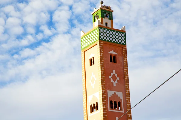 Muslim   in   mosque  the history  symbol morocco  africa  mina — Stock Photo, Image