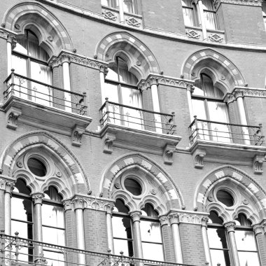 binalar Londra İngiltere'de windows ve dış wa tuğla