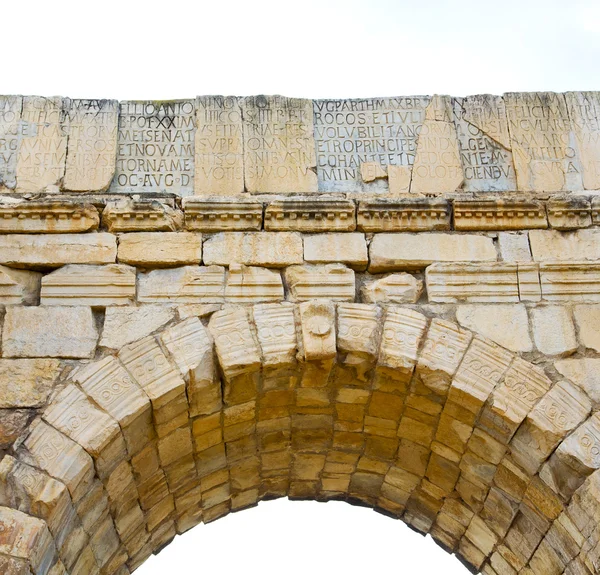 Volubilis em Marrocos África o velho monumento romano deteriorou-se — Fotografia de Stock