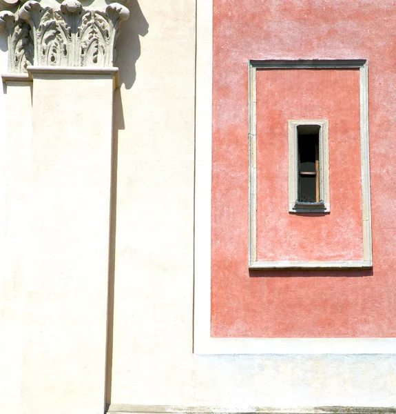 Tradate varese italia mosaico en rojo naranja —  Fotos de Stock