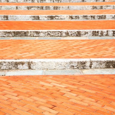 Adım tuğla İtalya eski duvar ve doku malzeme backgro