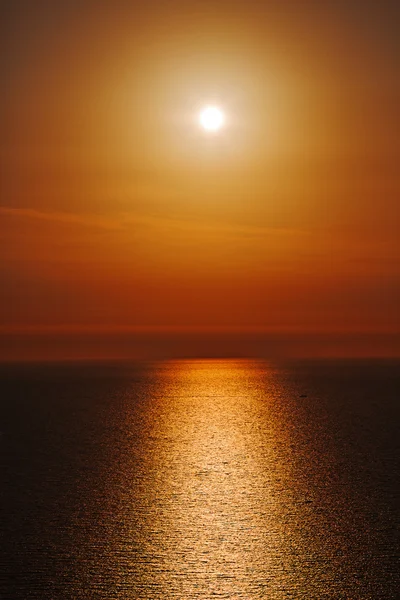 I santorini Grekland solnedgång och sky Medelhavet röda havet — Stockfoto