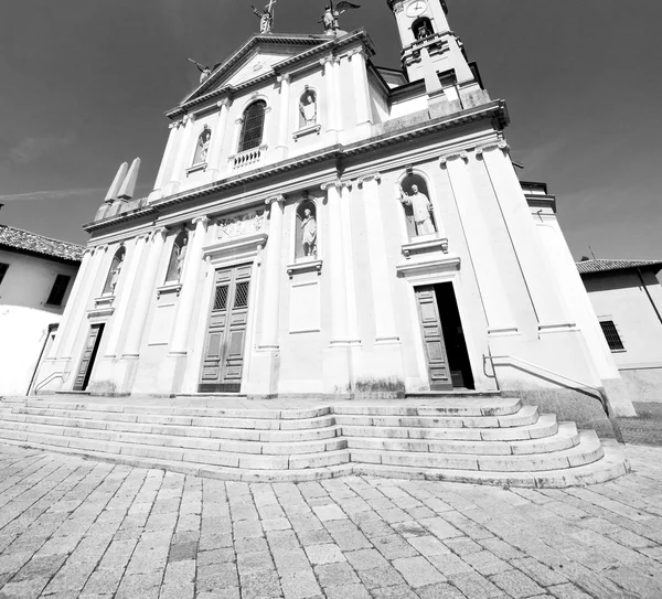 Arquitetura antiga medieval em itália europa milan religião a — Fotografia de Stock