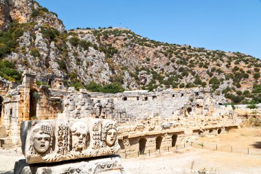  Myra Türkiye eski ve yerli mezar taşı