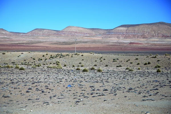 Colline de la vallée en Afrique marocaine l'atlas isolé — Photo