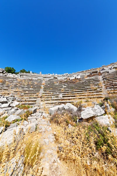 Eski tapınak ve termessos antalya tiyatroda — Stok fotoğraf