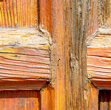 tahıl doku bir kahverengi antika ahşap eski kapı İtalya Euro