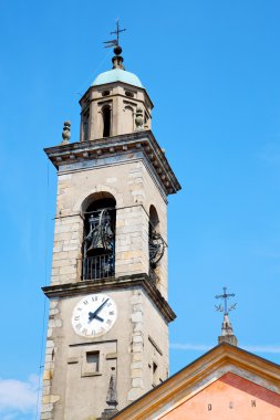 anıt Saat Kulesi İtalya eski taş ve çan