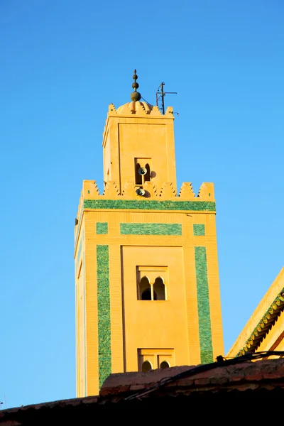 Historie maroc Afrika minaret náboženství obloze — Stock fotografie