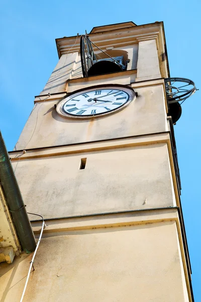Monumento torre relógio na Itália Europa pedra velha — Fotografia de Stock