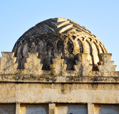 kubbe yobaz inşaat Afrika Fas ve gökyüzü  