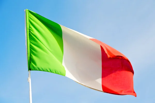 Italy   waving flag in the    colour and wave — Stock Photo, Image