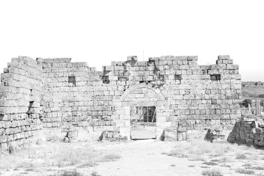 Perge eski inşaat Asya Türkiye'de sütun taş ve