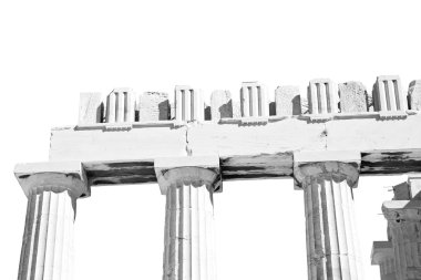 tarihsel Atina'da Yunanistan eski mimari ve historica