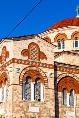 Atina'da cyclades mimari gökyüzü