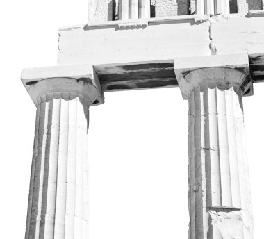 Atina Akropol ve Yunanistan eski mimar tarihi