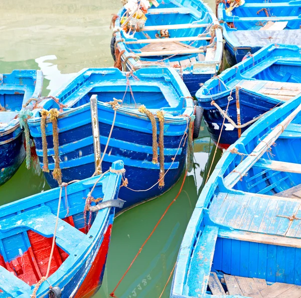 Boat   in africa morocco  old harbor wood    and  abstract — Stock Photo, Image