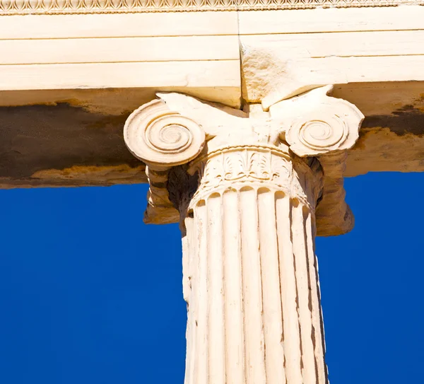 Athens acropolis e storico in greco il vecchio architetto — Foto Stock