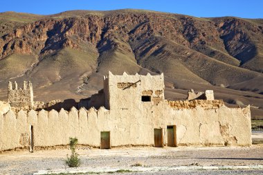 Hill Afrika'da inşaat ve tarihsel Köyü