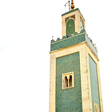  Müslüman Camii tarihi sembol Fas Afrika mina
