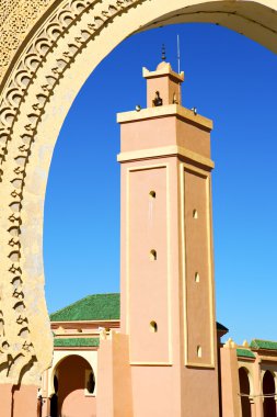  Maroc Afrika Minare ve mavi  