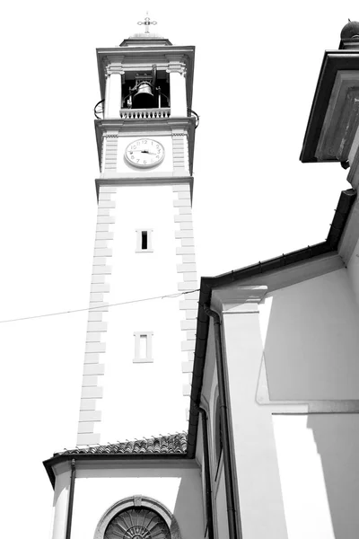 Ancien clock tower, Olaszország Európa régi kő és bell — Stock Fotó