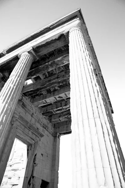 Athens en griego la vieja arquitectura y la parte histórica del lugar —  Fotos de Stock