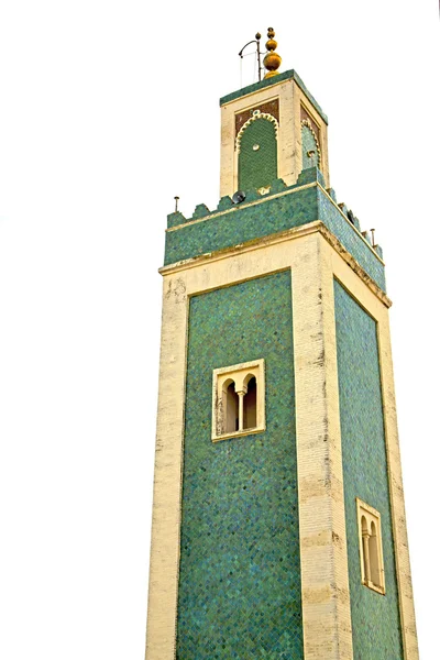 Musulmanes en la mezquita la religión minarete de África y — Foto de Stock