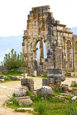 Volubilis Fas eski Roma kötüleşti ve site