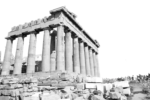 Партенон і історичні афін в Греції старий архітектор — стокове фото