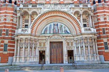 Londra'da kapı westminster cathedral 