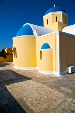 Santorini inşaat ve gökyüzü